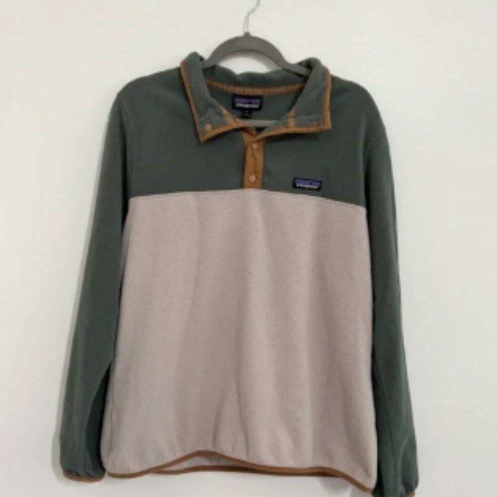 Patagonia Men’s Micro D Snap-T Pullover Colorblock Sz XL